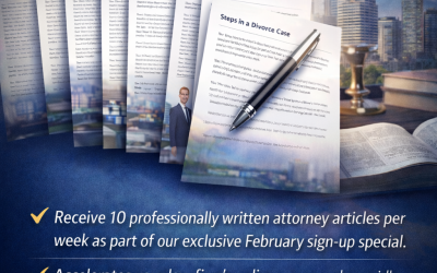 February Sign-up Special: 10 Attorney Articles Per Week